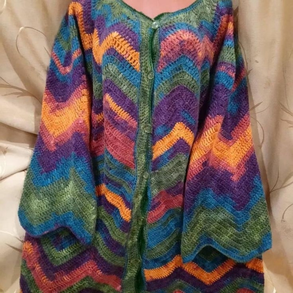 Bohemian vintage cardigan - Picture 3 of 5
